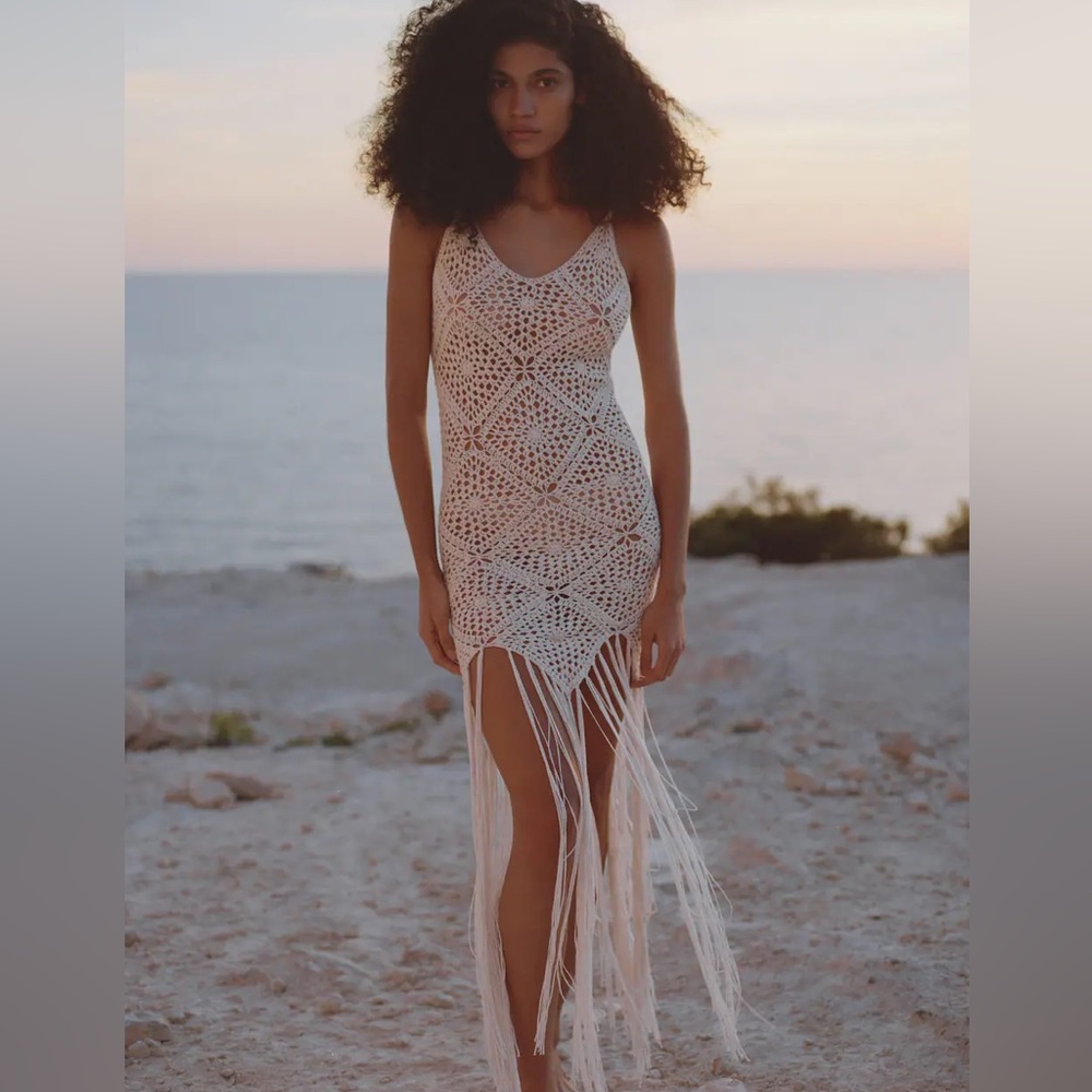 Mango crochet dress NWT